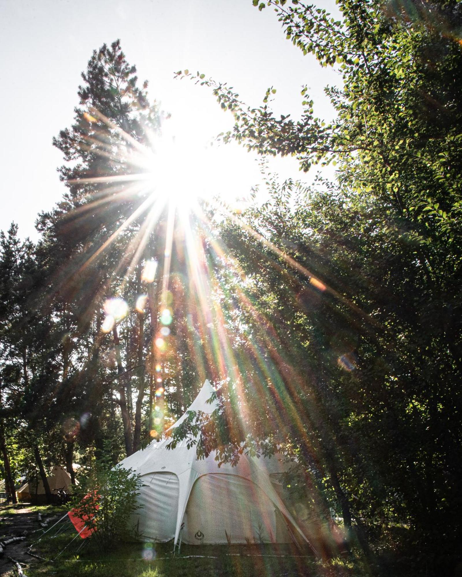 Raus Und Gut Glamping Am Graebendorfer See Drebkau Exterior foto